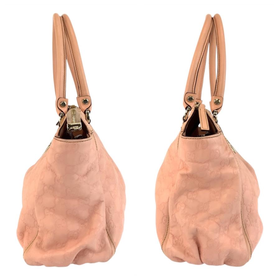 美品 GUCCI グッチ アビー グッチシマ ピンク ゴールド金具 レザー 189831 トートバッグ ショルダーバッグ レディース 504239 | GUCCI | 07