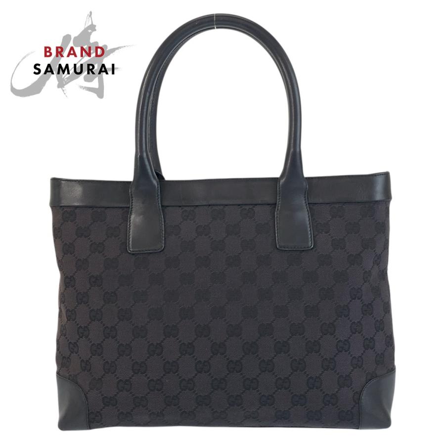 美品 GUCCI グッチ ブラック 黒 GGキャンバス/レザー 002 1119 トートバッグ ショルダーバッグ レディース 504278 | GUCCI