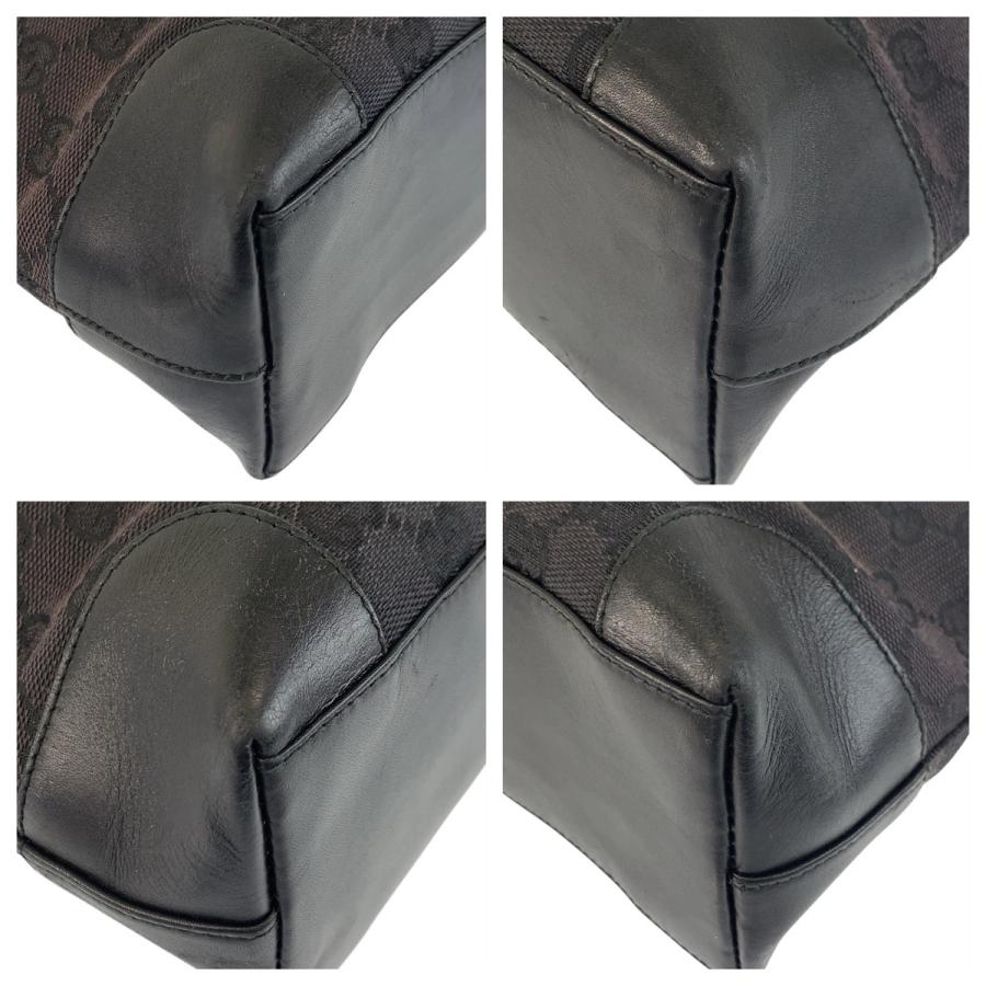 美品 GUCCI グッチ ブラック 黒 GGキャンバス/レザー 002 1119 トートバッグ ショルダーバッグ レディース 504278 | GUCCI | 02