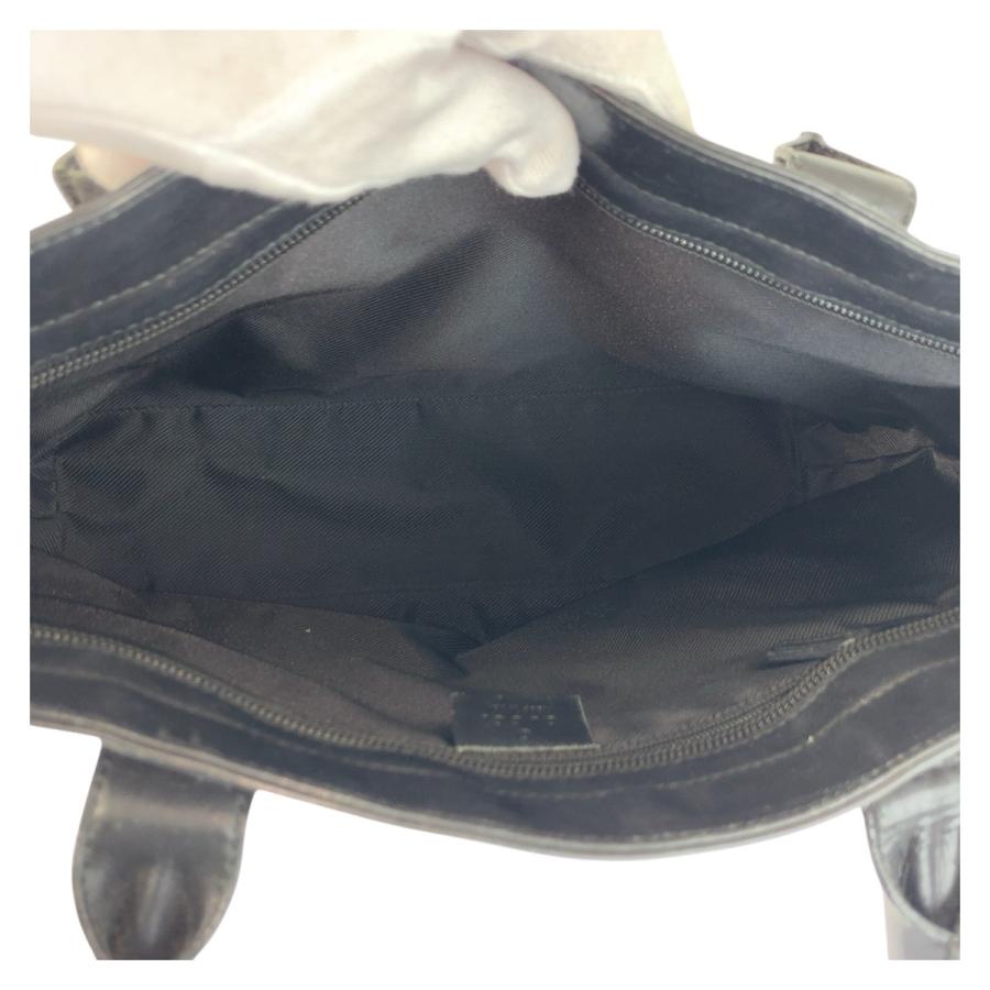 美品 GUCCI グッチ ブラック 黒 GGキャンバス/レザー 002 1119 トートバッグ ショルダーバッグ レディース 504278 | GUCCI | 07