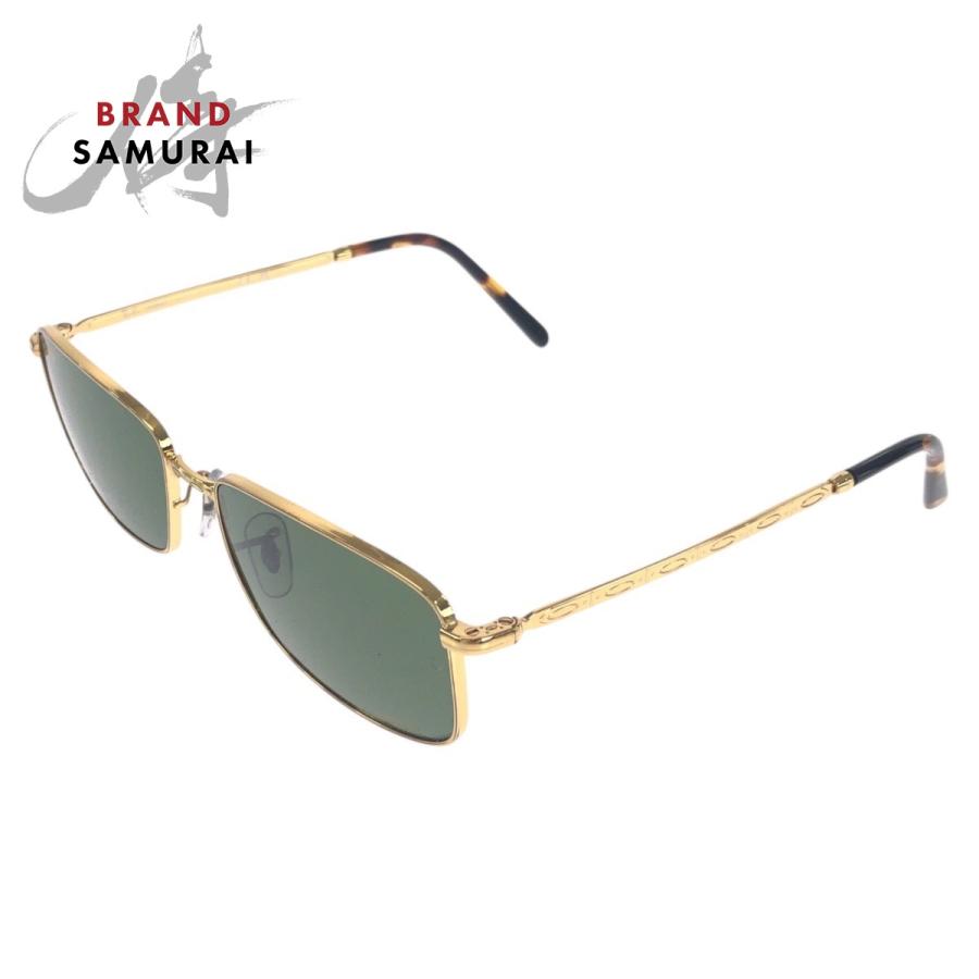 Ray-Ban ゴールド グリーン サングラス Ray-Ban（レイバン） 美品 ゴールド グリーン 合金 RB3717 サングラス