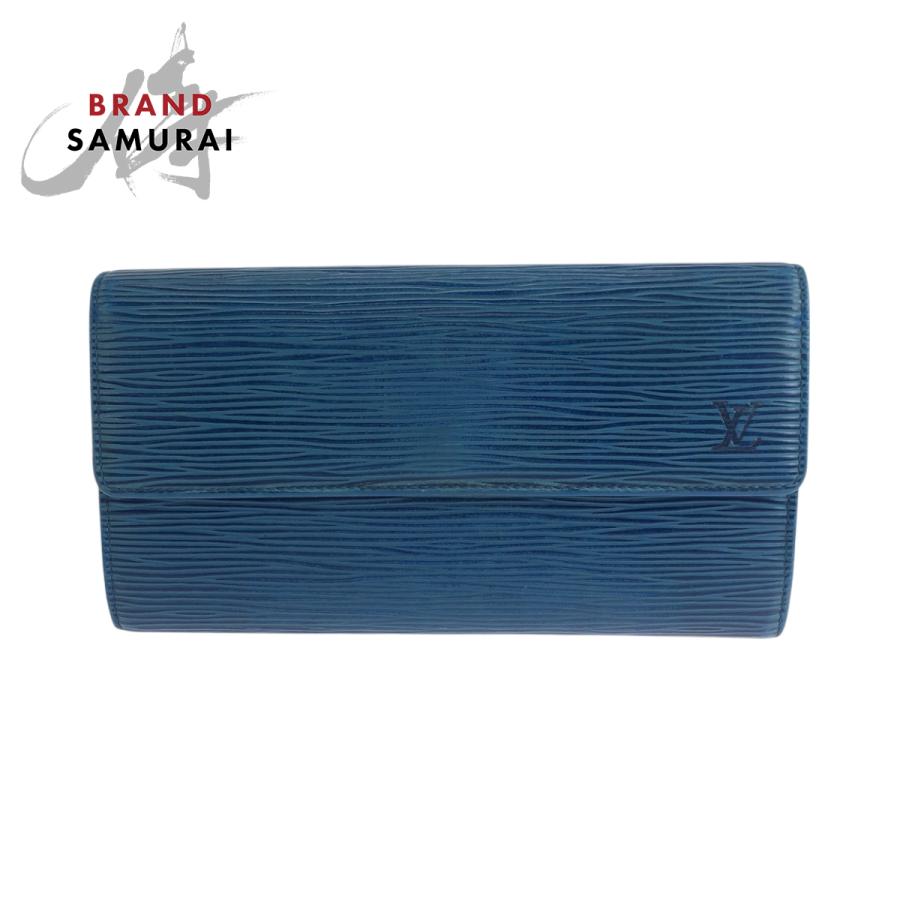 LOUIS VUITTON ルイヴィトン エピ ポルト モネ クレディ ブルー