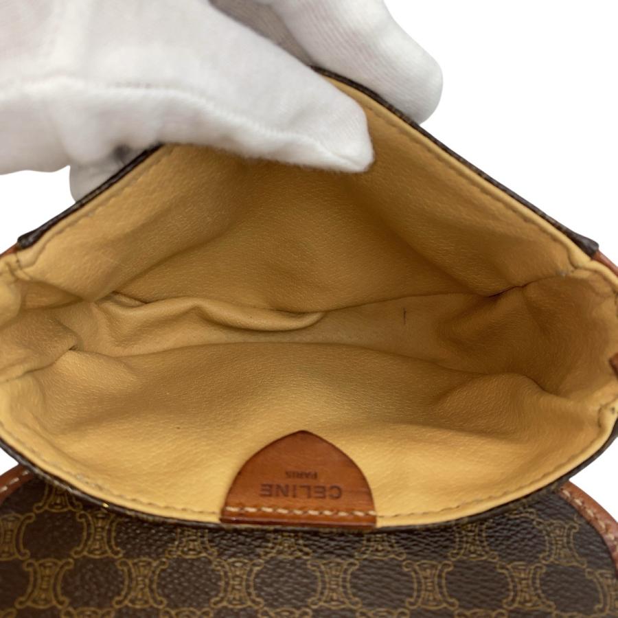 CELINE（セリーヌ） 美品 ヴィンテージ マカダム ブラウン ゴールド