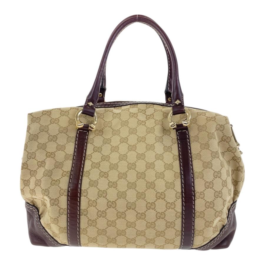 GUCCI（グッチ） 美品 ベージュ ブラウン ゴールド金具 GG