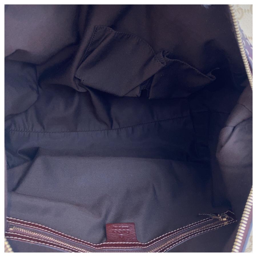 GUCCI（グッチ） 美品 ベージュ ブラウン ゴールド金具 GGキャンバス