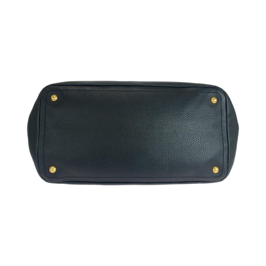 美品 PRADA プラダ ヴィッテロダイノ ブラック 黒 ゴールド金具 レザー 208 トートバッグ ショルダーバッグ レディース 504386 | PRADA | 09