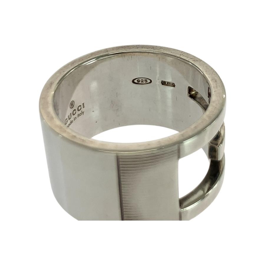 美品 GUCCI グッチ ブランデッドG サイズ17 シルバー シルバー925 リング 指輪 17号 メンズ 504394 | GUCCI | 04