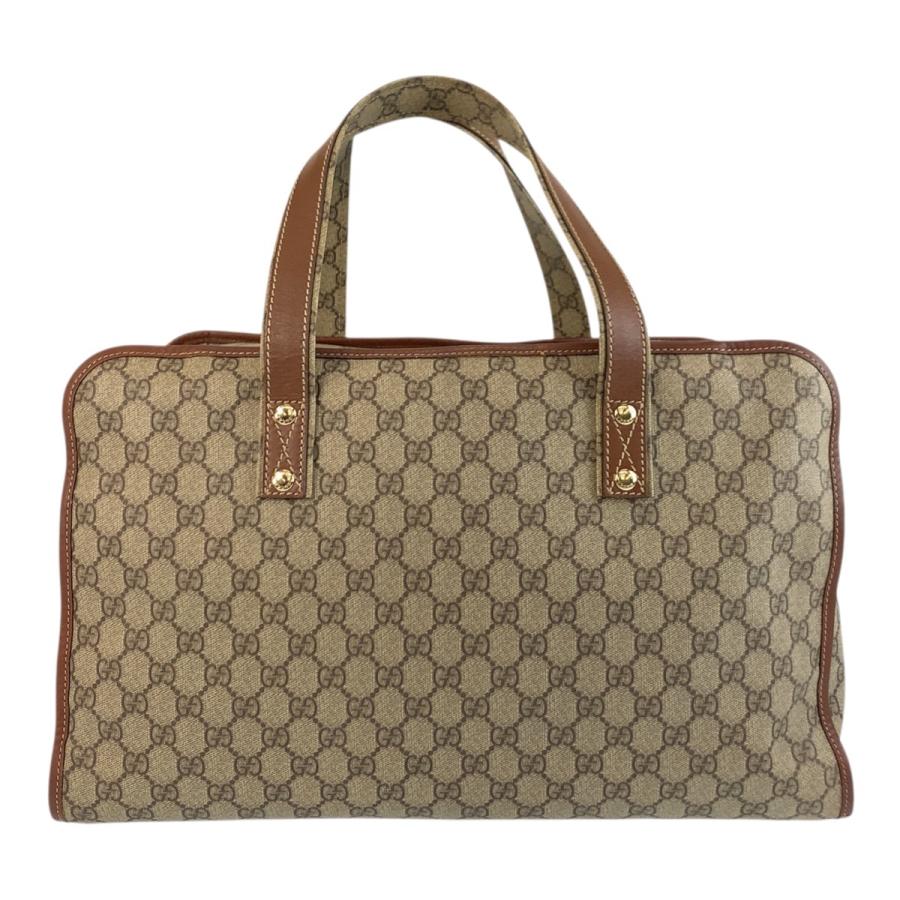 美品 GUCCI グッチ シェリーライン ベージュ ゴールド金具 GGスプリームキャンバス 211133 ボストンバッグ ハンドバッグ レディース 504399_1