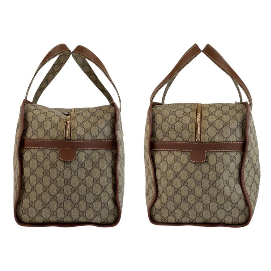 美品 GUCCI グッチ シェリーライン ベージュ ゴールド金具 GGスプリームキャンバス 211133 ボストンバッグ ハンドバッグ レディース 504399_7