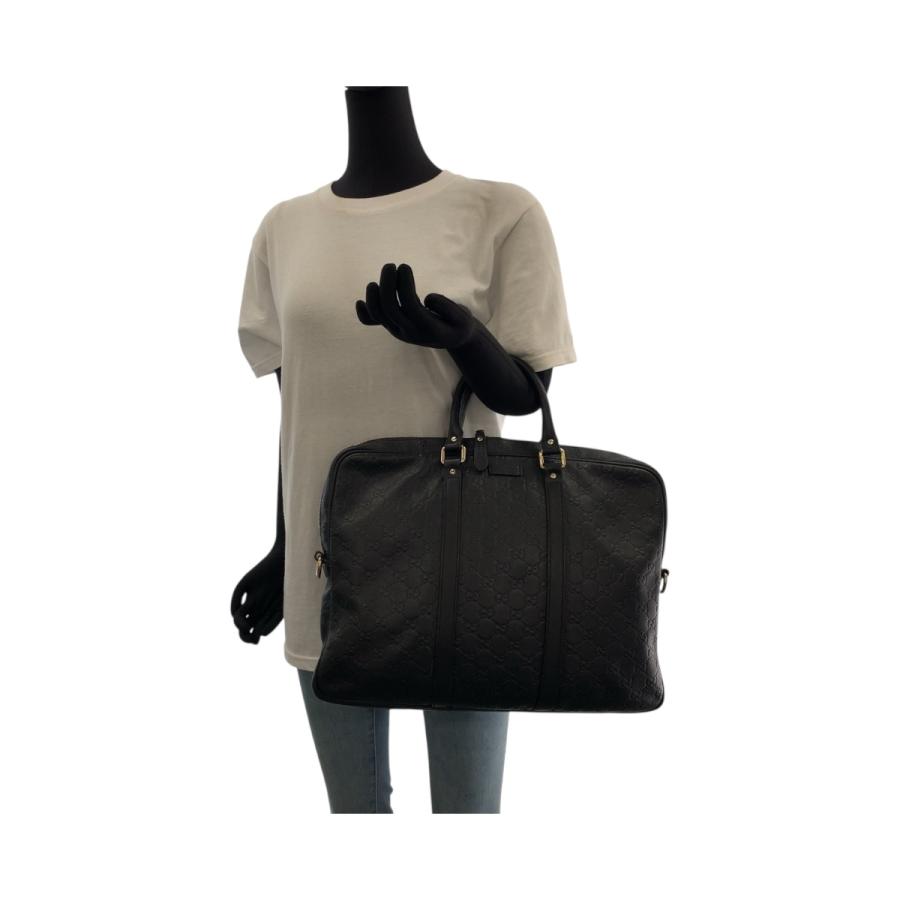 GUCCI（グッチ） 美品 グッチシマ ブラック 黒 シルバー金具 レザー