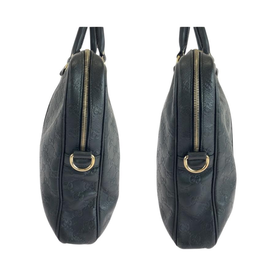 GUCCI（グッチ） 美品 グッチシマ ブラック 黒 シルバー金具 レザー