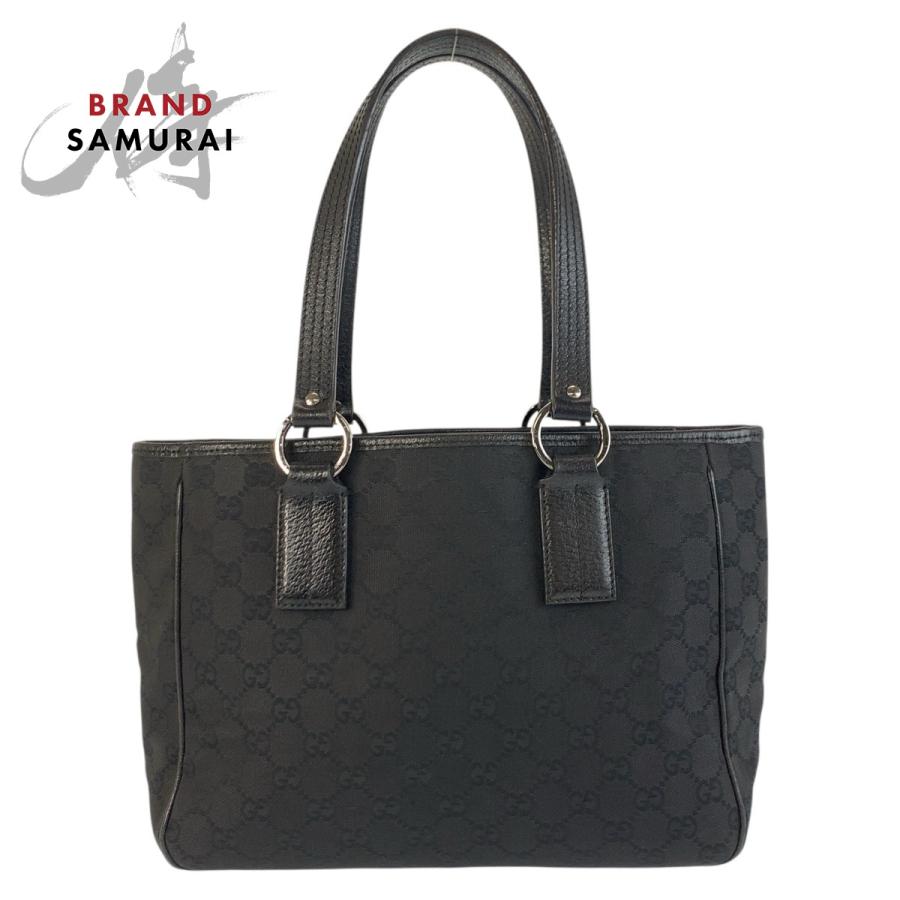 GUCCI（グッチ） 美品 ブラック 黒 シルバー金具 GGキャンバス