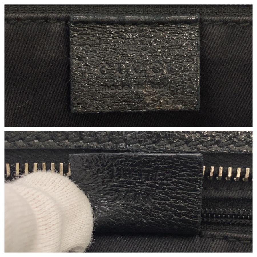 GUCCI（グッチ） ブラック 黒 シルバー金具 GGキャンバス/レザー