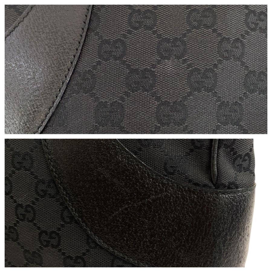 GUCCI（グッチ） ブラック 黒 シルバー金具 GGキャンバス/レザー