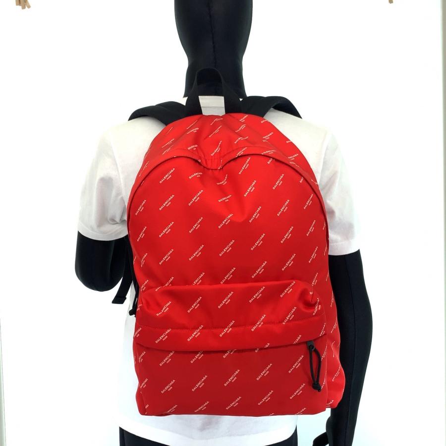 美品 BALENCIAGA バレンシアガ エクスプローラー レッド ブラック ナイロン バックパック リュックサック メンズ 504543_2