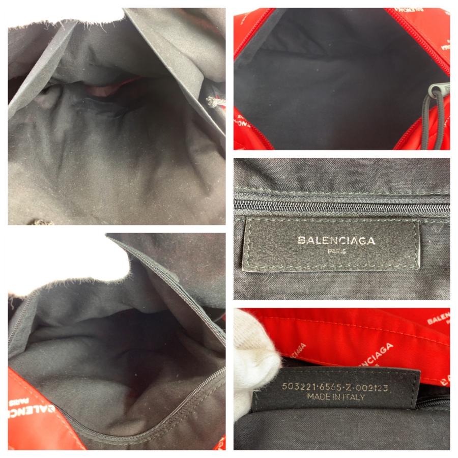 美品 BALENCIAGA バレンシアガ エクスプローラー レッド ブラック ナイロン バックパック リュックサック メンズ 504543_3
