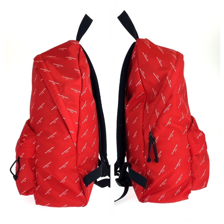 美品 BALENCIAGA バレンシアガ エクスプローラー レッド ブラック ナイロン バックパック リュックサック メンズ 504543_5