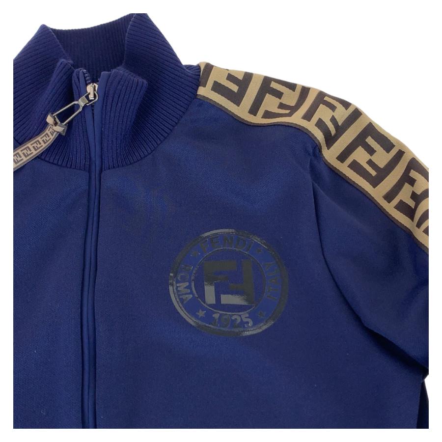 極美品　FENDI ジップトラックジャケット FENDI（フェンディ） 美品 ズッカ柄 サイドライン サイズ36 ネイビー