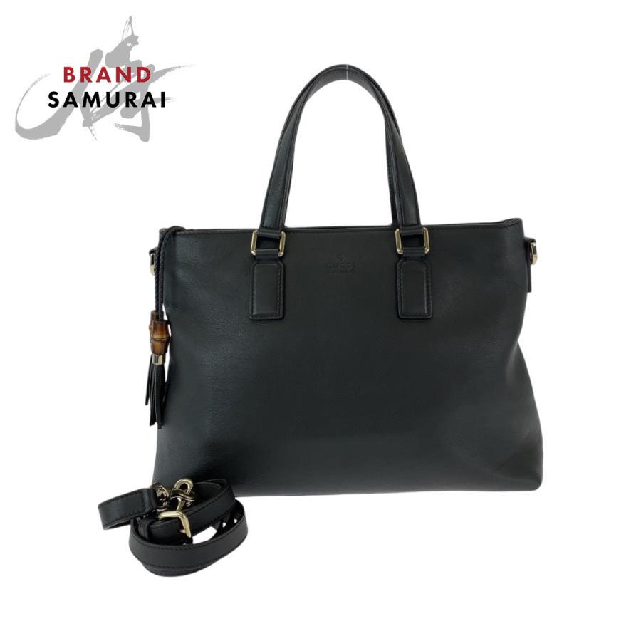 GUCCI（グッチ） 美品 バンブー タッセル ブラック 黒 シルバー金具 