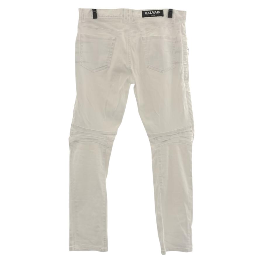 BALMAIN（バルマン） 美品 サイズ33 ホワイト シルバー金具 コットン