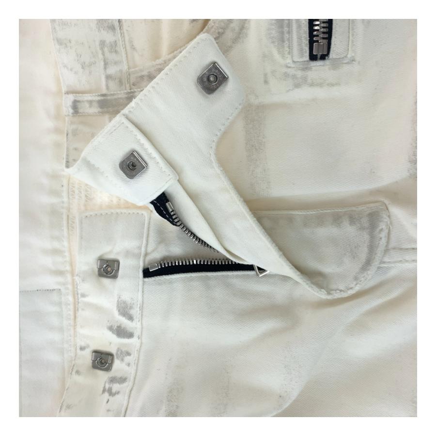 BALMAIN（バルマン） 美品 サイズ33 ホワイト シルバー金具 コットン