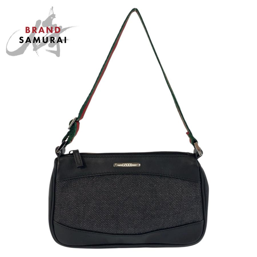 ●未使用●GUCCI・グッチ ●シェリーライン・サイドライン●半袖 GUCCI（グッチ） 美品 シェリーライン ブラック 黒 シルバー金具