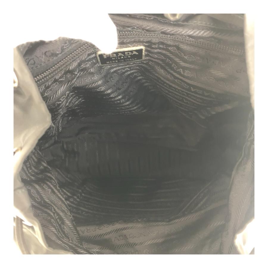 PRADA リュック バックパック 三角ロゴプレート 紫 巾着 ナイロン PRADA 三角 ロゴ付き バックパック リュックサック 2VZ034