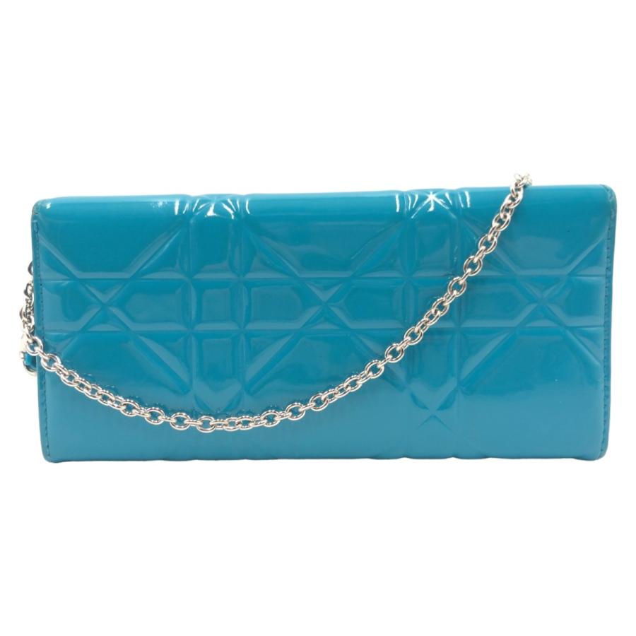 Dior ディオール カナージュ ロゴチャーム ブルー シルバー金具