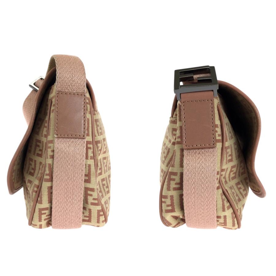 FENDI（フェンディ） 美品 ズッキーノ ベージュ ピンク シルバー