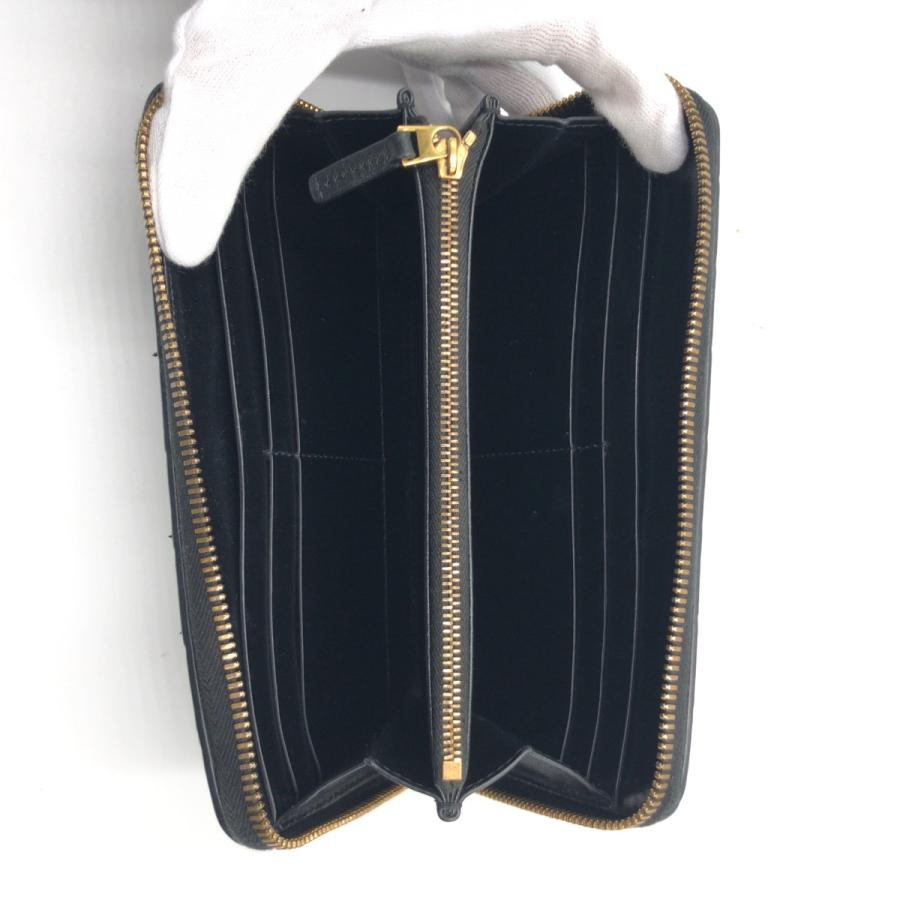 美品 BOTTEGAVENETA ボッテガヴェネタ イントレチャート ブラック レザー 長財布 ロングウォレット メンズ 504760 |  | 02