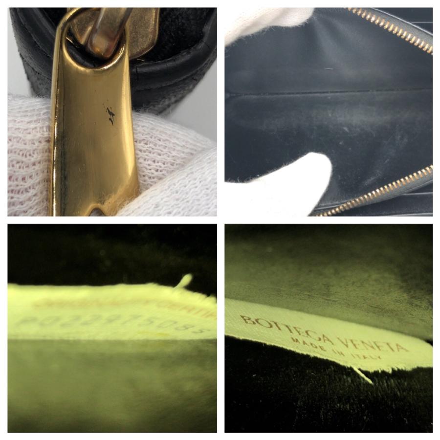 美品 BOTTEGAVENETA ボッテガヴェネタ イントレチャート ブラック レザー 長財布 ロングウォレット メンズ 504760 |  | 06