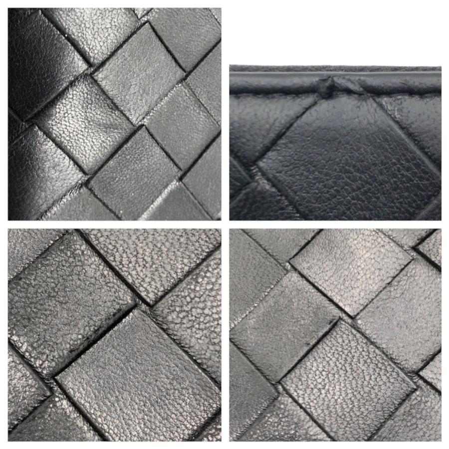 美品 BOTTEGAVENETA ボッテガヴェネタ イントレチャート ブラック レザー 長財布 ロングウォレット メンズ 504760 |  | 07