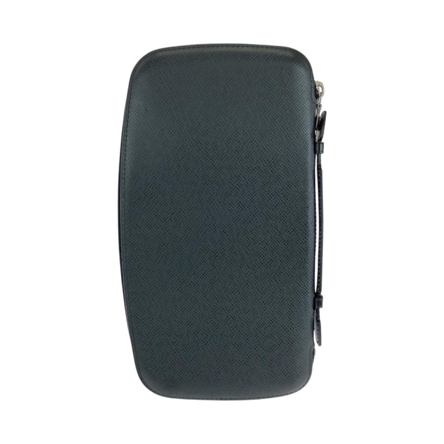 美品 LOUIS VUITTON ルイヴィトン タイガ オーガナイザー アトール ブラック 黒 シルバー金具 タイガ M30652 長財布 ロングウォレット メンズ 504764 【中古】 LOUIS VUITTON（ルイ・ヴィトン） 美品 タイガ オーガナイザー