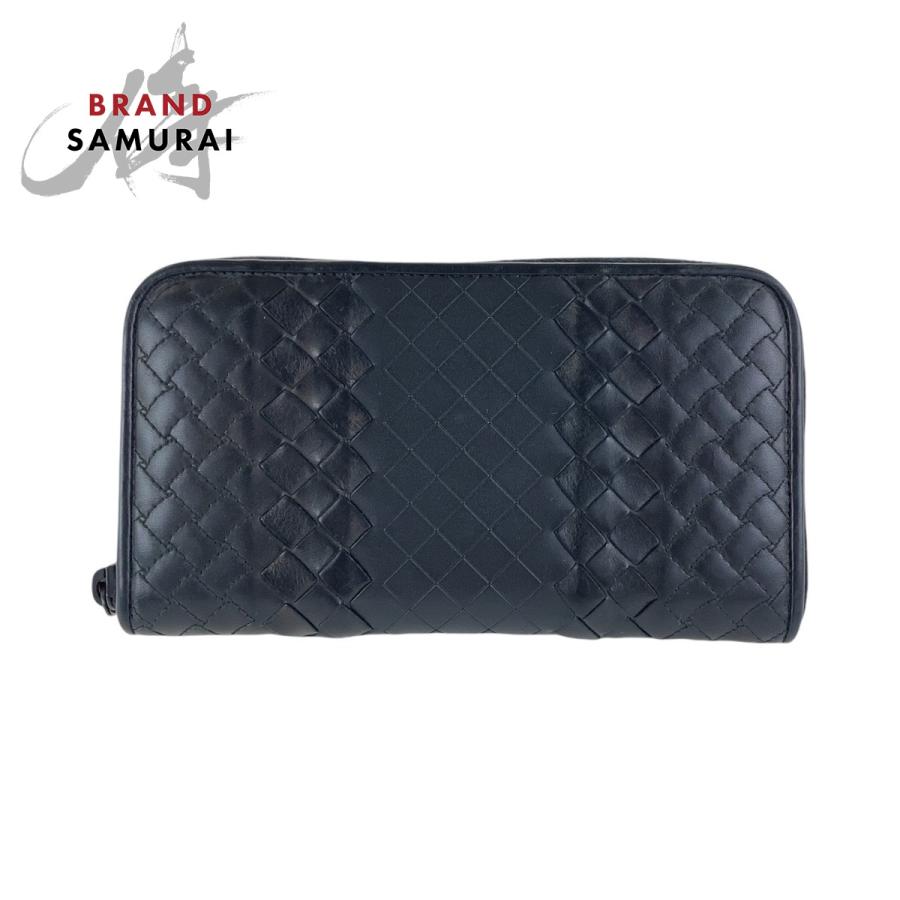 美品 BOTTEGAVENETA ボッテガヴェネタ イントレチャート ブラック 黒