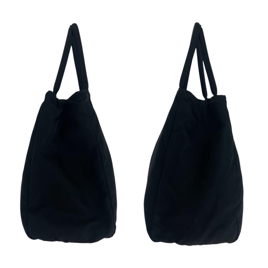 PRADA（プラダ） テスート 三角ロゴプレート ブラック 黒 シルバー金具
