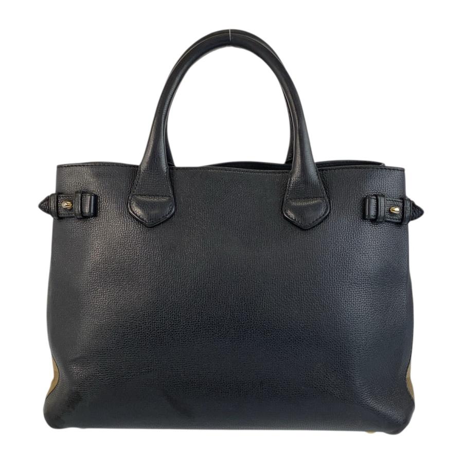 BURBERRY バーバリー ブラッ 黒 マルチカラー ゴールド金具 レザー/キャンバス ITCF&10SCA トートバッグ ショルダーバッグ 2WAY 504785 | BURBERRY | 01