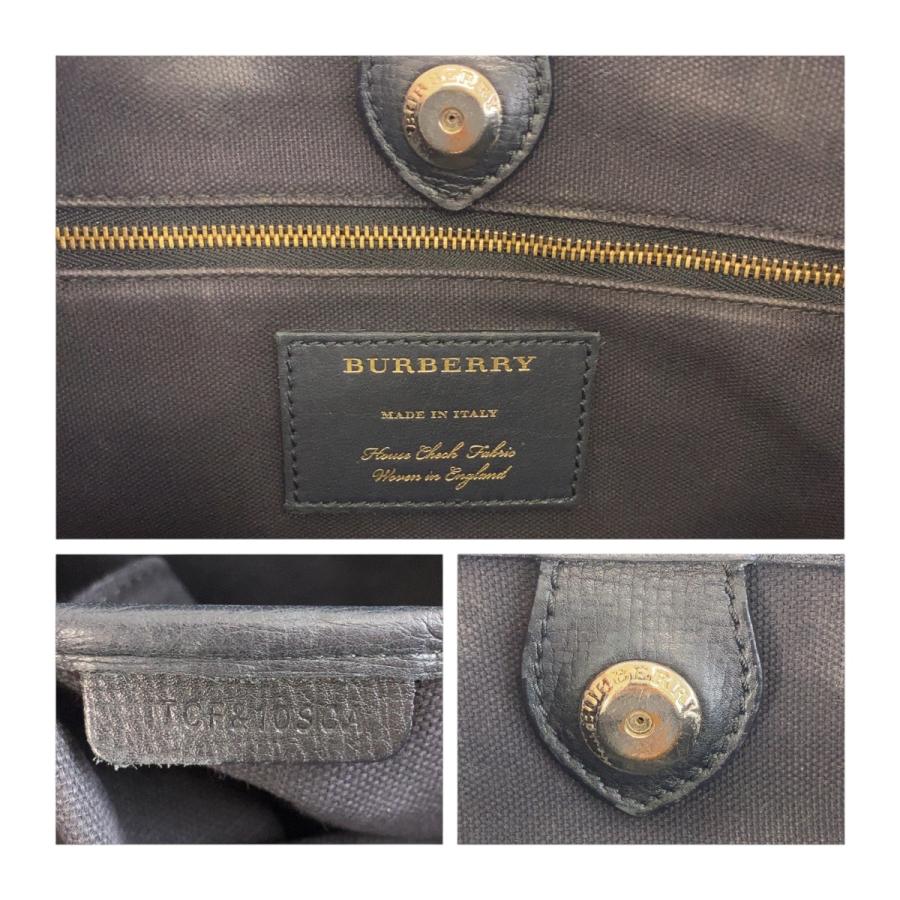 BURBERRY バーバリー ブラッ 黒 マルチカラー ゴールド金具 レザー/キャンバス ITCF&10SCA トートバッグ ショルダーバッグ 2WAY 504785 | BURBERRY | 05