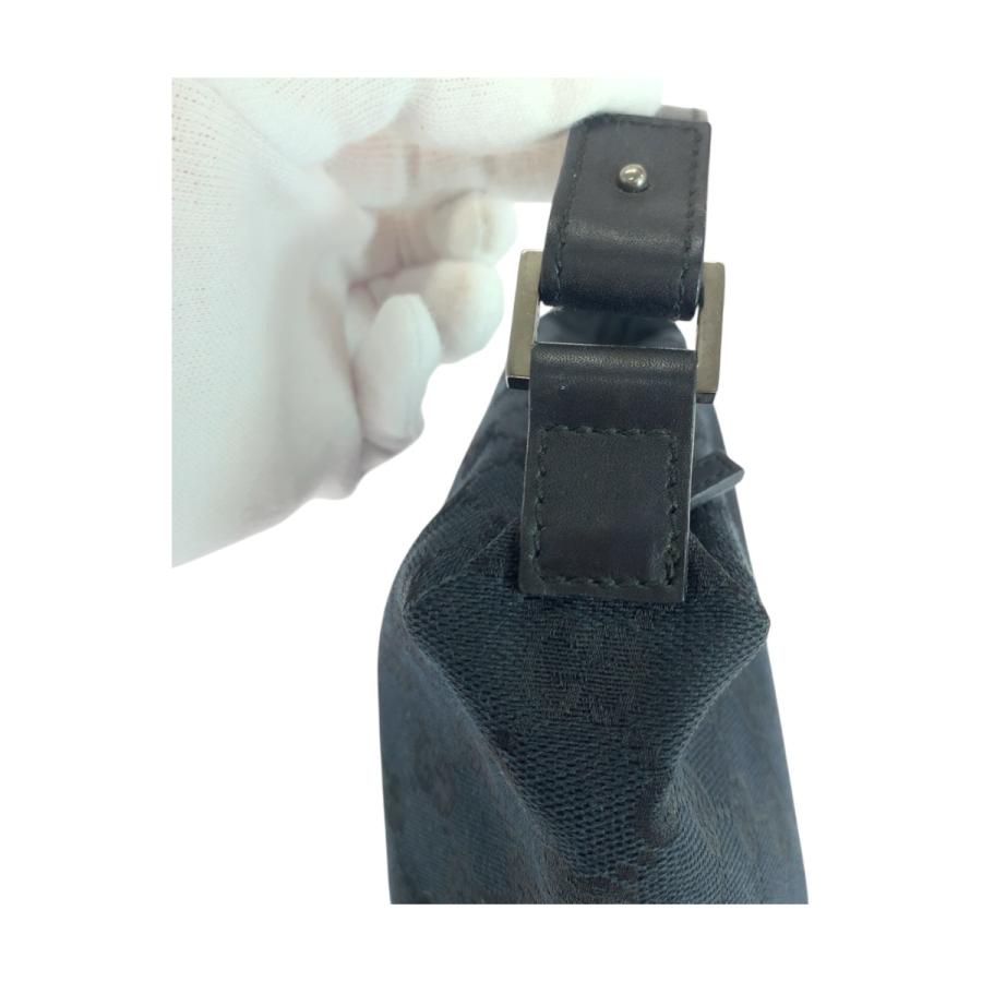 美品 GUCCI グッチ ブラック 黒 シルバー金具 GGキャンバス 039 1147
