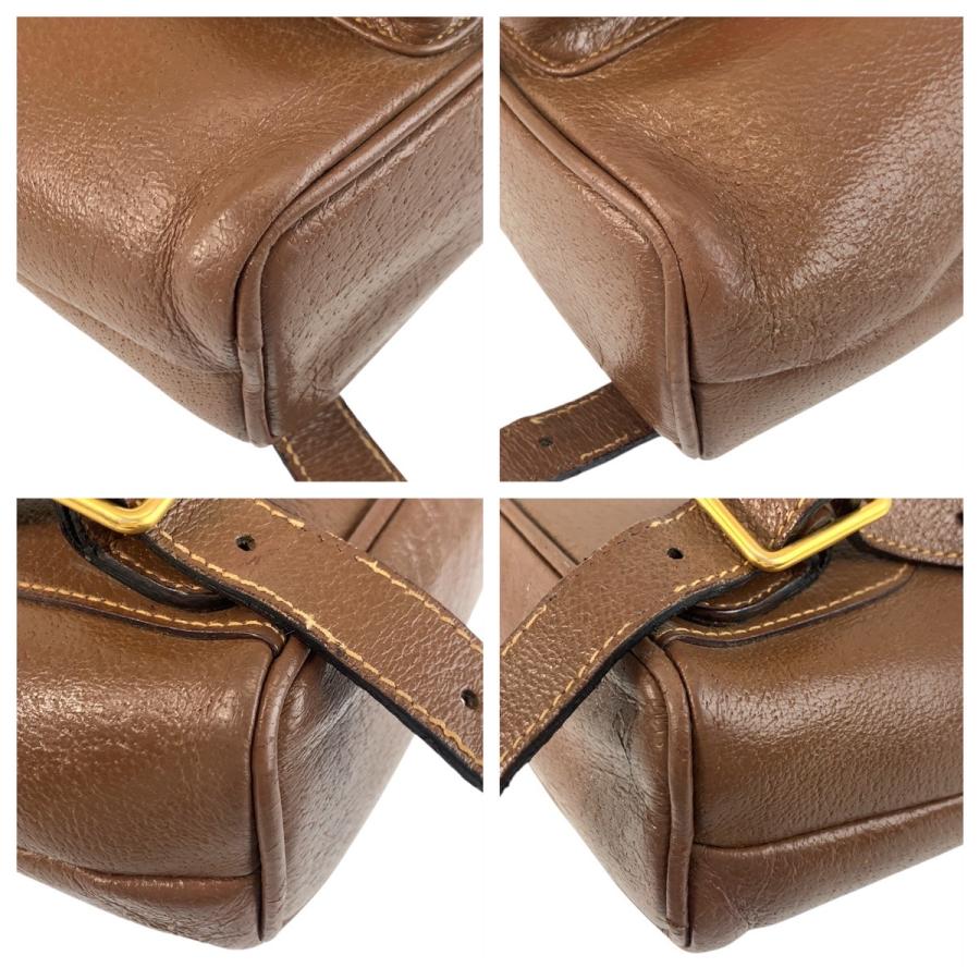 GUCCI グッチ バンブー ブラウン ゴールド金具 レザー 003 2034 0030 リュック バックパック レディース 504800_2