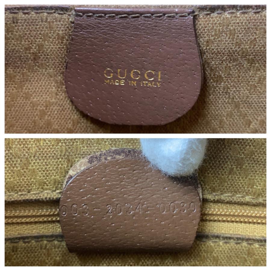 GUCCI グッチ バンブー ブラウン ゴールド金具 レザー 003 2034 0030 リュック バックパック レディース 504800_3