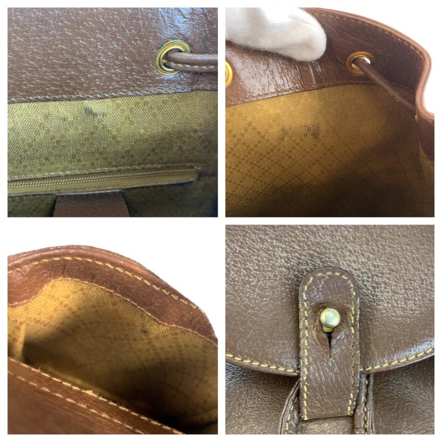 GUCCI グッチ バンブー ブラウン ゴールド金具 レザー 003 2034 0030 リュック バックパック レディース 504800_4