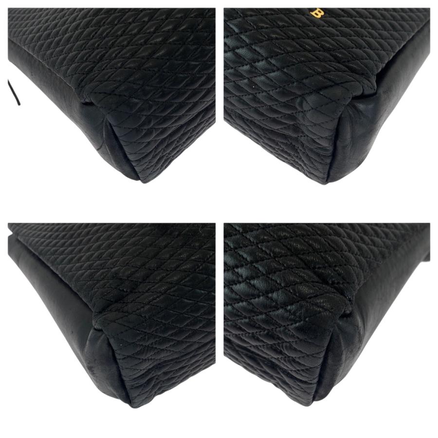 Bally（バリー） ヴィンテージ キルティング フリンジ ブラック 黒