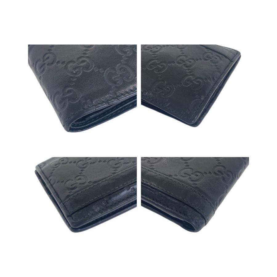 GUCCI（グッチ） グッチシマ ブラック 黒 シルバー金具 レザー 233102