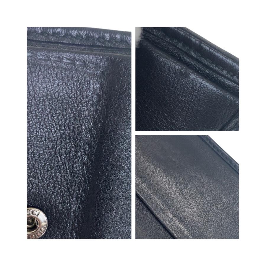 GUCCI（グッチ） グッチシマ ブラック 黒 シルバー金具 レザー 233102