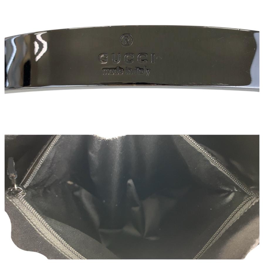 GUCCI（グッチ） ホーボー ブラック 黒 シルバー金具 キャンバス