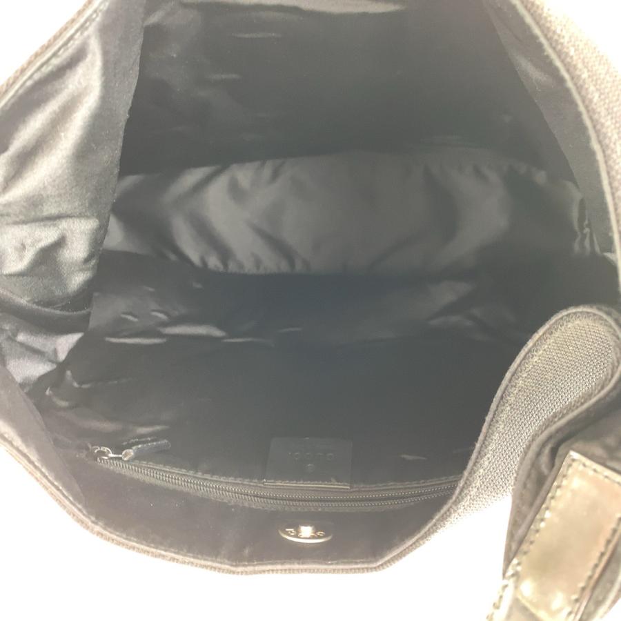 GUCCI（グッチ） ホーボー ブラック 黒 シルバー金具 キャンバス