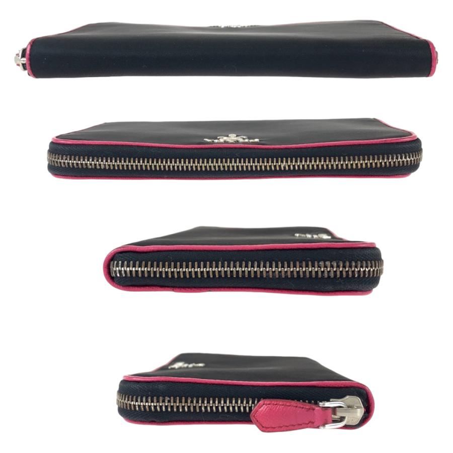 PRADA 美品 プラダ テスート ブラック ピンク シルバー金具 ナイロン  