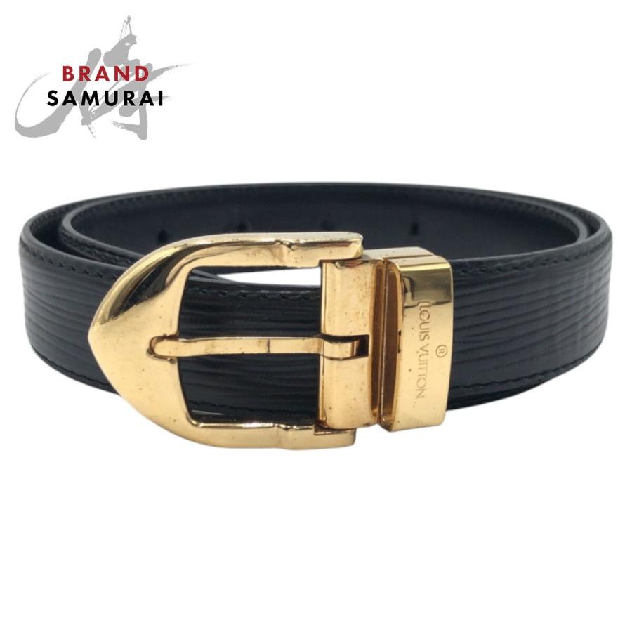 ルイヴィトン エピ サンチュール ベルト ノワール M6832Q  85/34 LOUIS VUITTON ルイ ヴィトン エピ サンチュール クラシック
