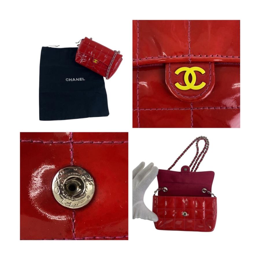 ココマーク チェーンウォレット チョコバー CHANEL（シャネル） ヴィンテージ チョコバー ココマーク レッド