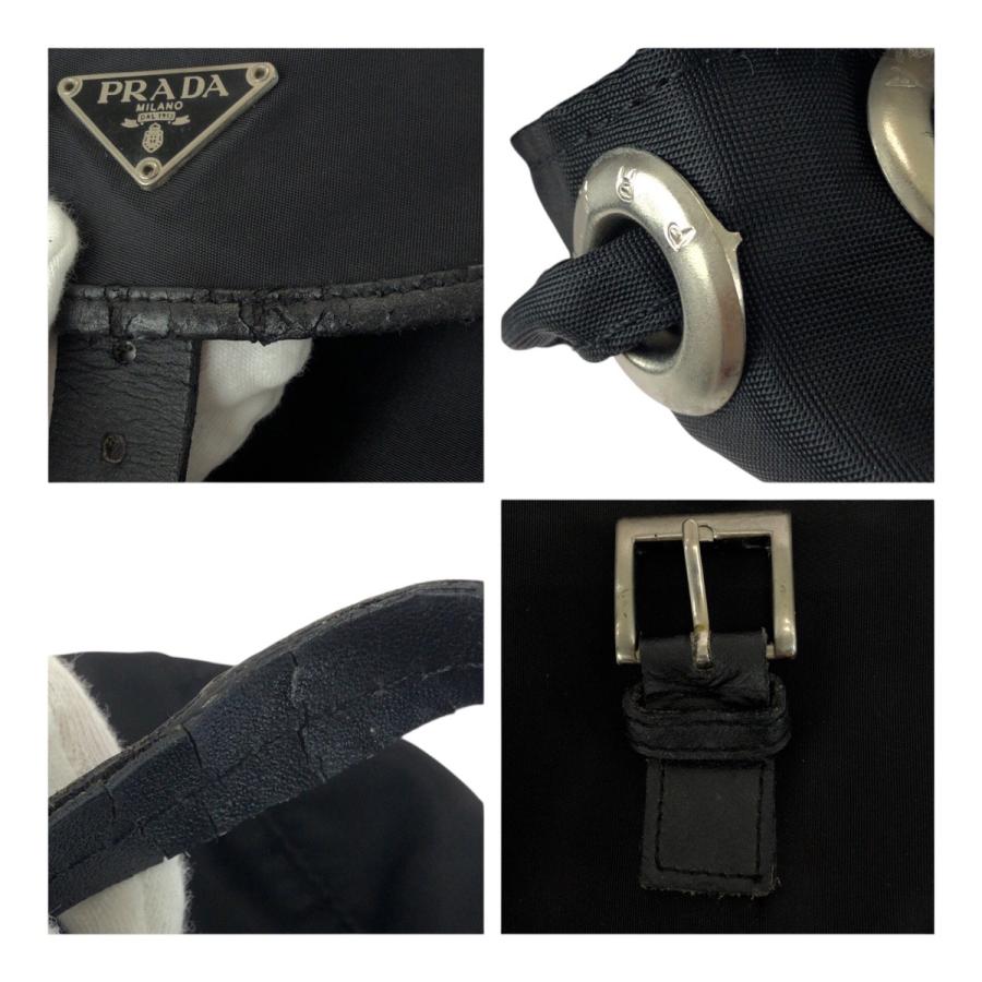 PRADA プラダ テスート ブラック 黒 シルバー金具 ナイロン リュックバックパック レディース 505016 | PRADA | 04